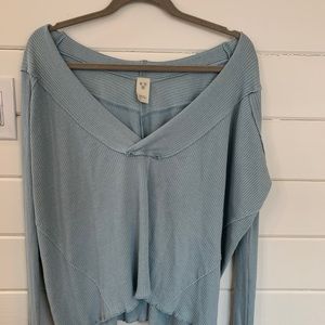 Free People drop shoulder sweater